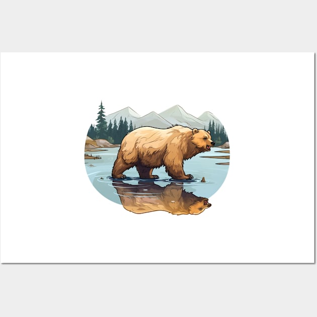 Bear Grazer Wall Art by Riverside-Moon